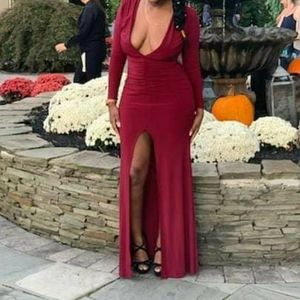 Burgundy Dress